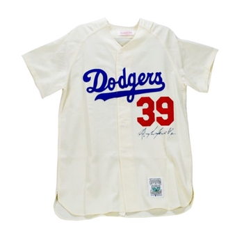 Roy Campanella Dodgers Signed Mitchell & Ness Jersey 
